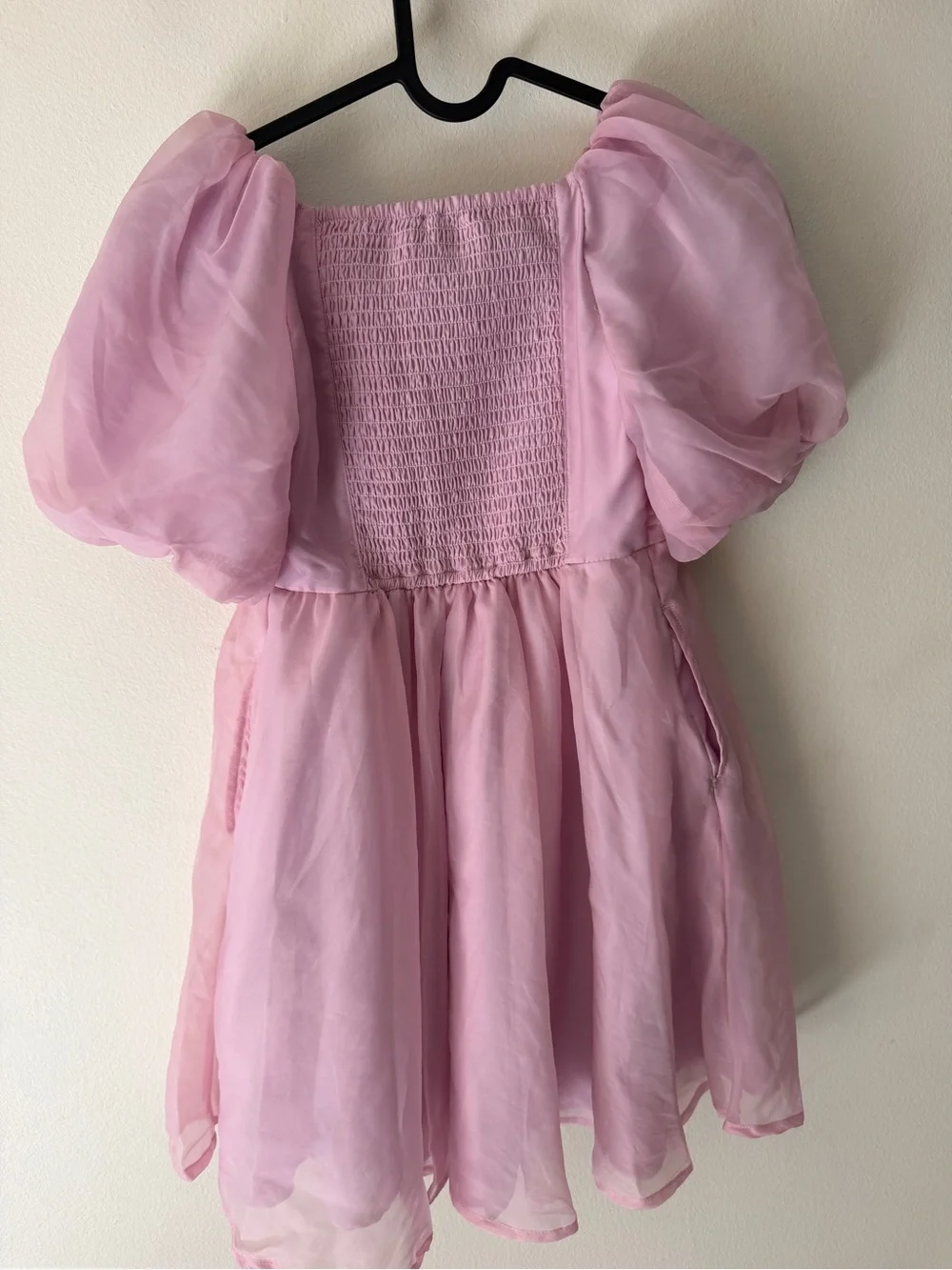 Abercrombie kids Light Pink Puff Sleeve Party Dress size 9/10 girls